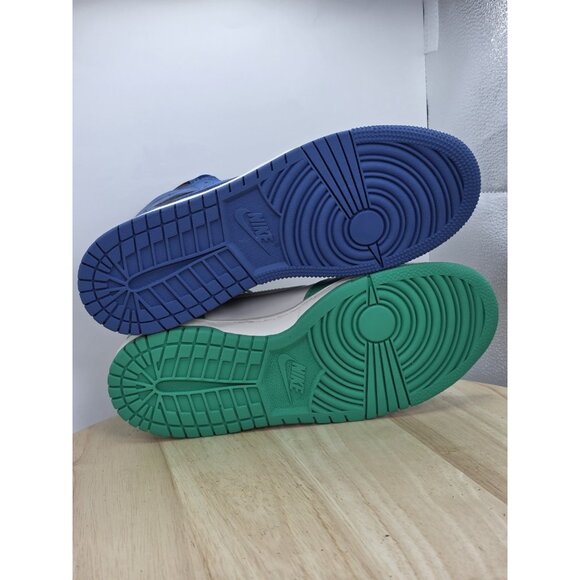 Size 7Y- Nike Air Jordan 1 Marina Blue & Nike Dunk High Stadium Green Miss-match - Picture 7 of 9